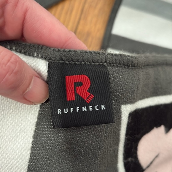 Ruffneck Angel City FC ACFC Stripe Wordmark Woven Scarf Pink Grey - Picture 6 of 7